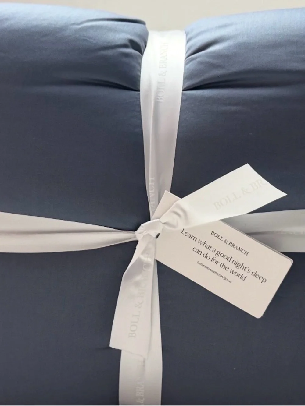 NWT Boll & Branch 3 piece Comforter Set King Size/ Cal King